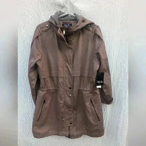 MO-KA by Santa Fe Apparel Anorak Hooded Jacket Dusty Rose Womens Large NWT